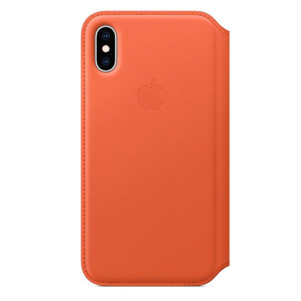 iPhone XS Leather Folio - Sunset1