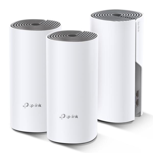 TP-Link AC1200 Whole-home Mesh WiFi System Deco E4 (3-pack), 2x10/ 100 RJ451
