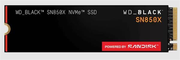 WD Black SN850X 2TB SSD PCIe Gen4 16 Gb/s, M.2 2280, NVMe ( r7300MB/s, w6600MB/s )
