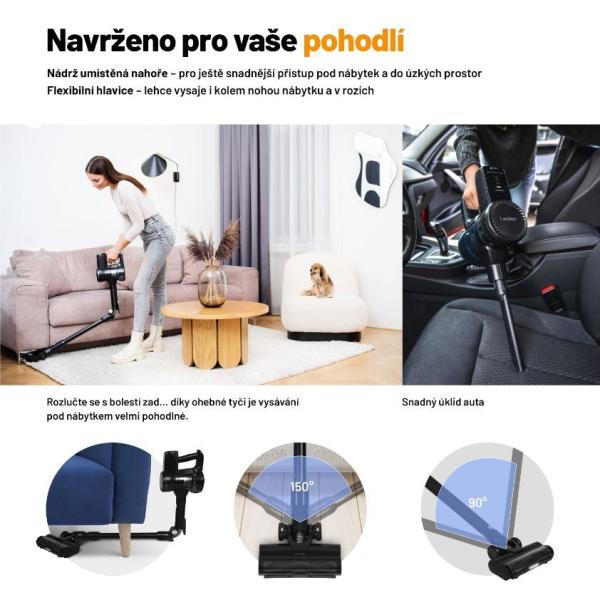Lauben Stick Vacuum & Mop 3in1 Pet Deluxe 400BC2