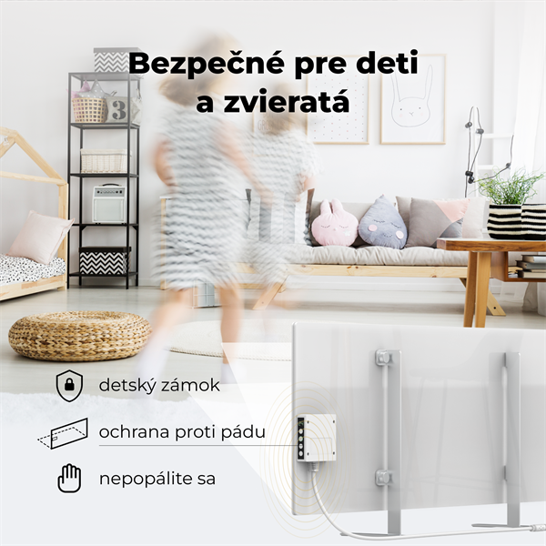AENO AGH3S Premium Eco Smart Ohrievač, Biely, LED, WI-FI, max 700W, Infra11