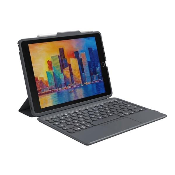 ZAGG Klávesnica Pro Keys+trackpad iPad 10.2 - čierna/ sivá - EN