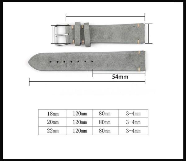 RhinoTech univerzální řemínek Genuine Suede Leather Quick Release 22mm hnědý1