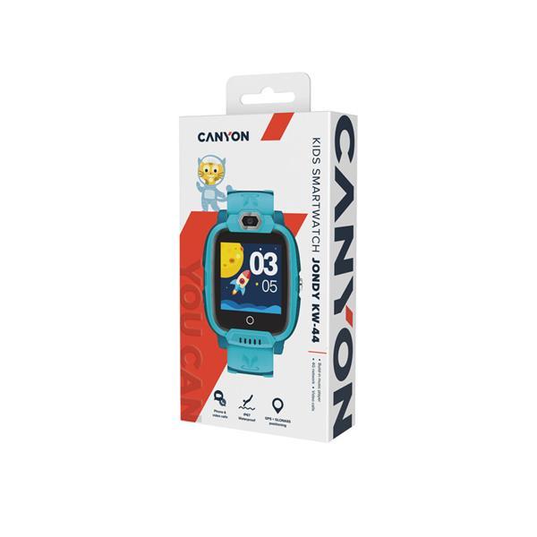 Canyon Jondy KW-44, smart hodinky pre deti s funkciou 4G Video a GSM volaní, GPS tracking, displ. 1.44´´, fotoap, zelen3