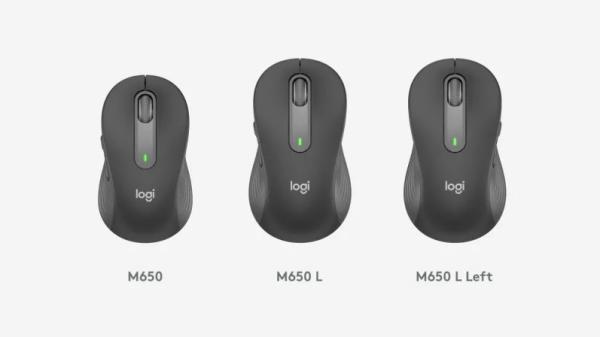 Logitech M650L/ Kancelárska/ Laserová/ Bezdrôtová USB + Bluetooth/ Šedá5