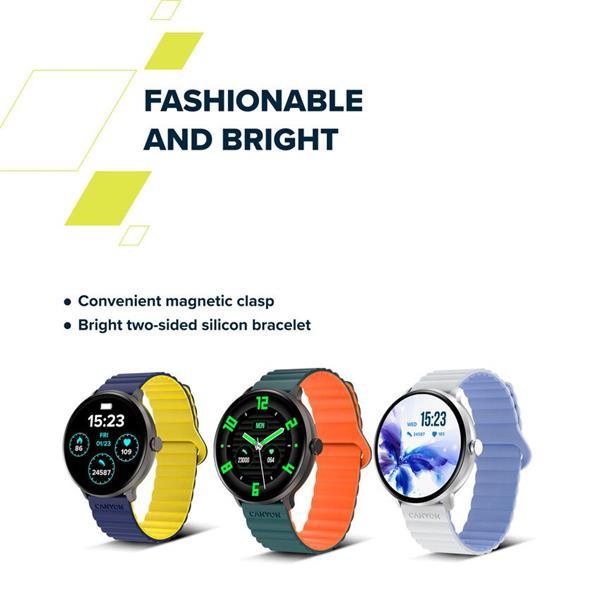 Canyon Jacky SW-69, smart hodinky, BT, fareb. LTPS displej 1,3", vodotes. IP68, 25 športov, modro/žlté12