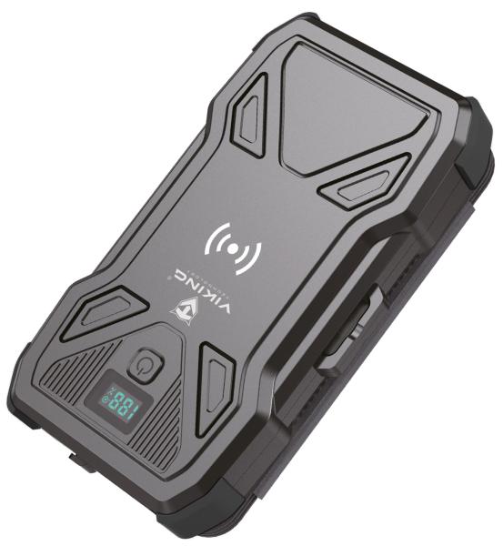 Solárna powerbanka VIKING TYR II/ Output: 1xUSB-C, 2xUSB-A/ Wireless charge 15W max/ 20000mAh/ LED svetlo