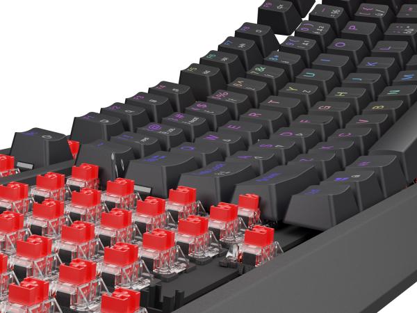 Herná klávesnica Genesis THOR 230/ TKL/ RGB/ Outemu Red/ Drôtové USB-A/ CZ- SK layout/ Čierna2