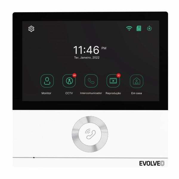 EVOLVEO DoorPhone AHD7, Sada domáceho WiFi videotelefónu s ovládaním brány alebo dverí, biely monitor6