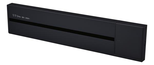 Zásuvková lišta - povrchová Viking LP40B/ 230V, 50Hz/ 40cm dĺžka/ čierna/ až 5modulov/ IP20/ hliník/ povrchová1