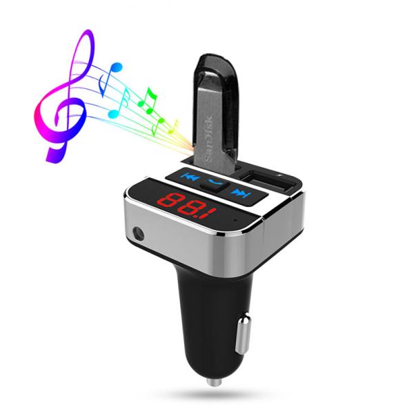 Solight FM transmitter s bluetooth připojením do auta,  2x USB + handsfree3