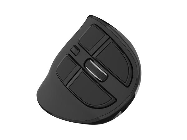 Vertikálna bezdrôtová myš Natec EUPHONIE PRO/ Vertikálna/ Blue Sense/ Pre pravákov/ 2 400 DPI/ USB+BT/ Čier2