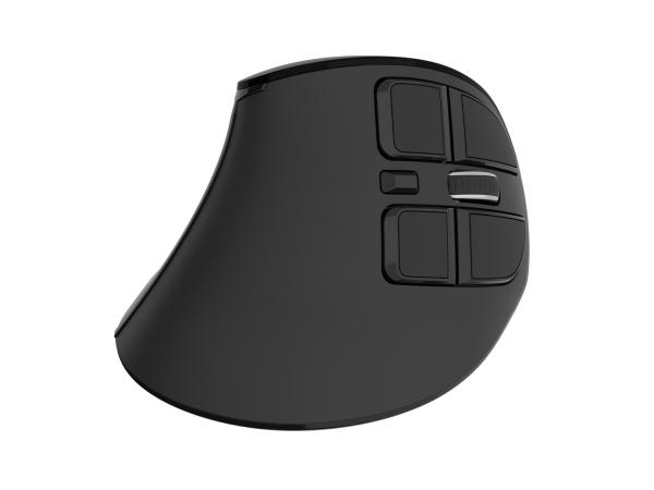 Vertikálna bezdrôtová myš Natec EUPHONIE PRO/ Vertikálna/ Blue Sense/ Pre pravákov/ 2 400 DPI/ USB+BT/ Čier9