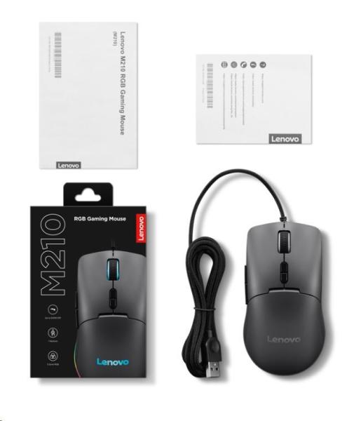LENOVO Mouse M210 RGB Gaming Mouse - myš5