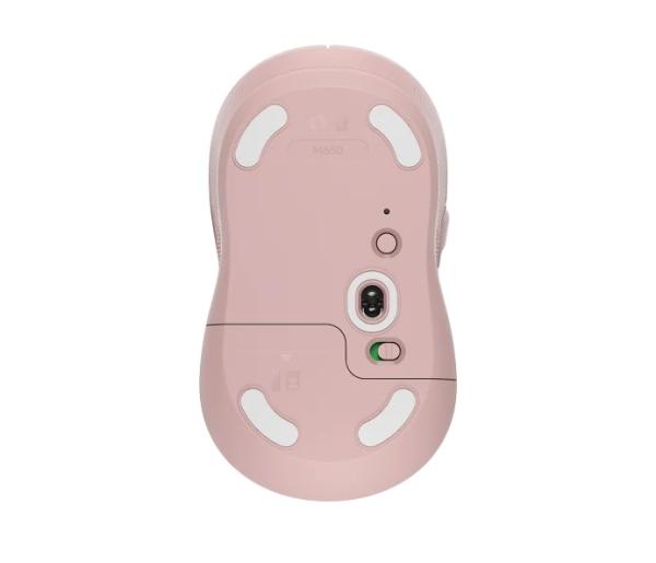 Logitech Signature M650/ Kancelárska/ Optická/ Pre pravákov/ 4 000 DPI/ USB+BT/ Ružová2
