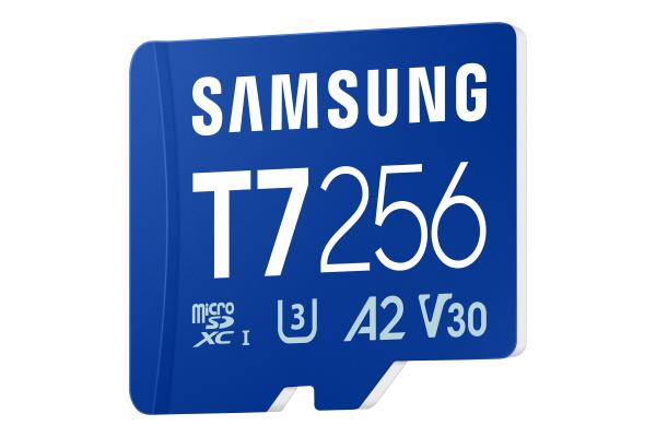 Samsung T7/ Micro SDXC/ 256GB/ UHS-I U3 / Class 10/ Modrá2