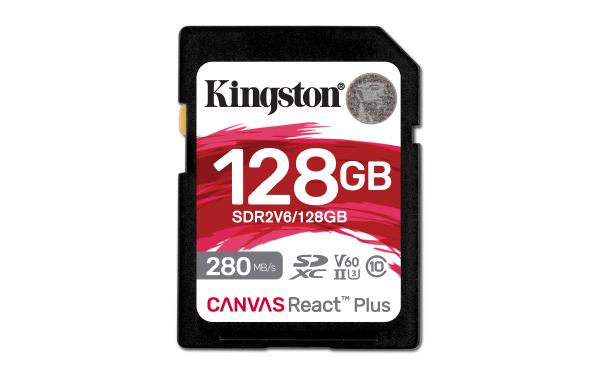 Kingston Canvas React Plus/ SDXC/ 128 GB/ UHS-II U3 ??/ Class 10