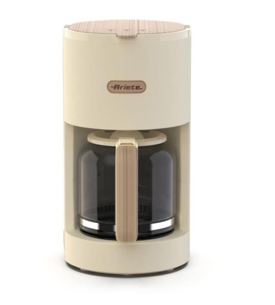Ariete Breakfast Wood Drip Coffee Machine 1394/06, krémový2