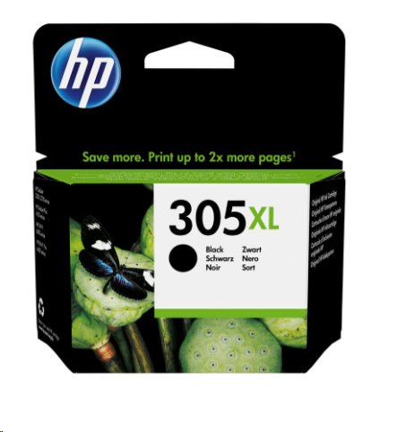 Čierna originálna atramentová kazeta HP 305XL s vysokou výťažnosťou0 