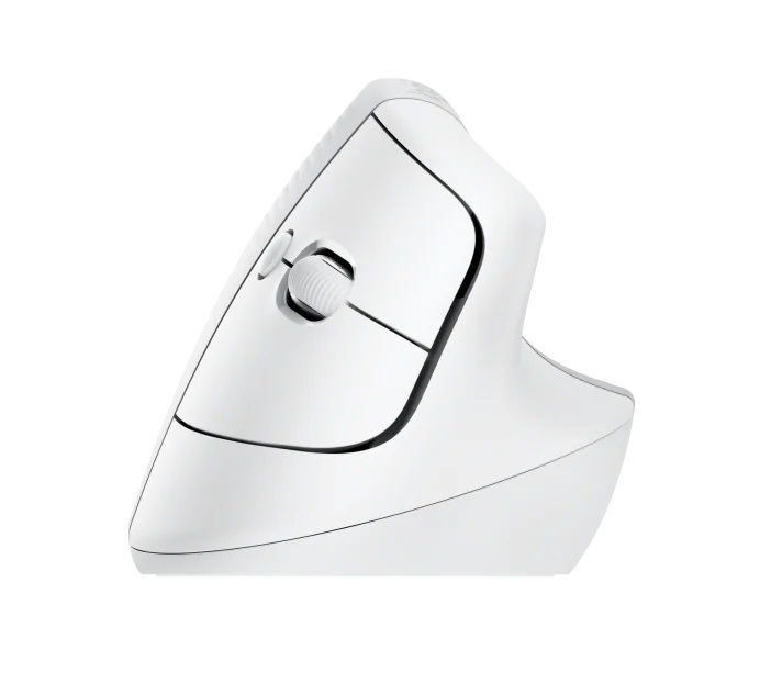 Logitech Lift/ Vertikálna/ Optická/ Pre pravákov/ 4 000 DPI/ USB+BT/ Svetlo šedá3 