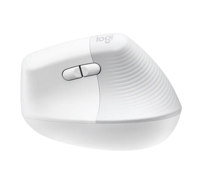 Logitech Lift/ Vertikálna/ Optická/ Pre pravákov/ 4 000 DPI/ USB+BT/ Svetlo šedá4 