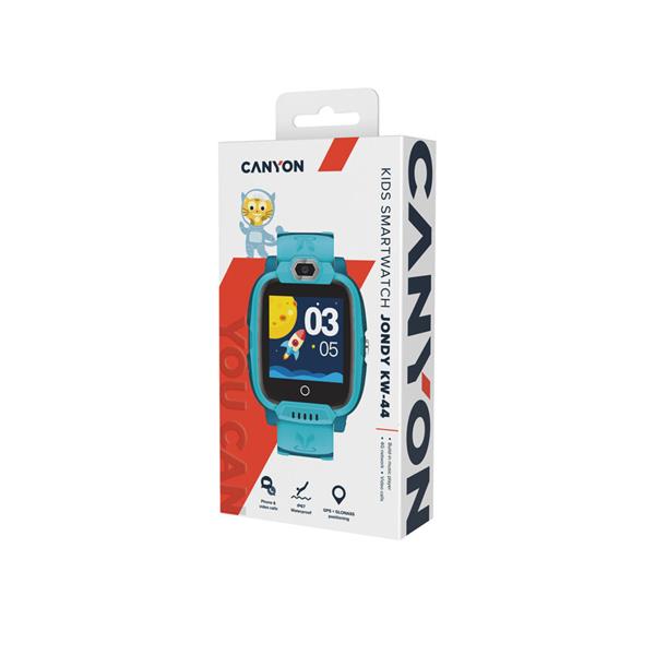 Canyon Jondy KW-44, smart hodinky pre deti s funkciou 4G Video a GSM volaní, GPS tracking, displ. 1.44´´, fotoap, zelen3 