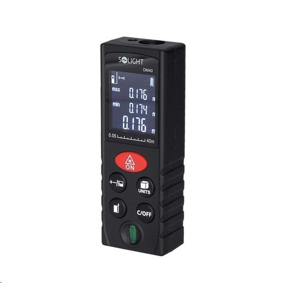 Solight laserový měřič vzdálenosti,  0, 05 - 40m2 