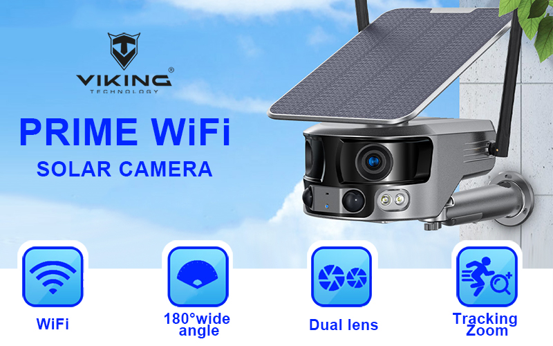 Solárna kamera Viking PRIME-WiFi/ 18000mAh/ farebné nočné videnie/ IP66/ aplikácia/ Android/ iOS6 