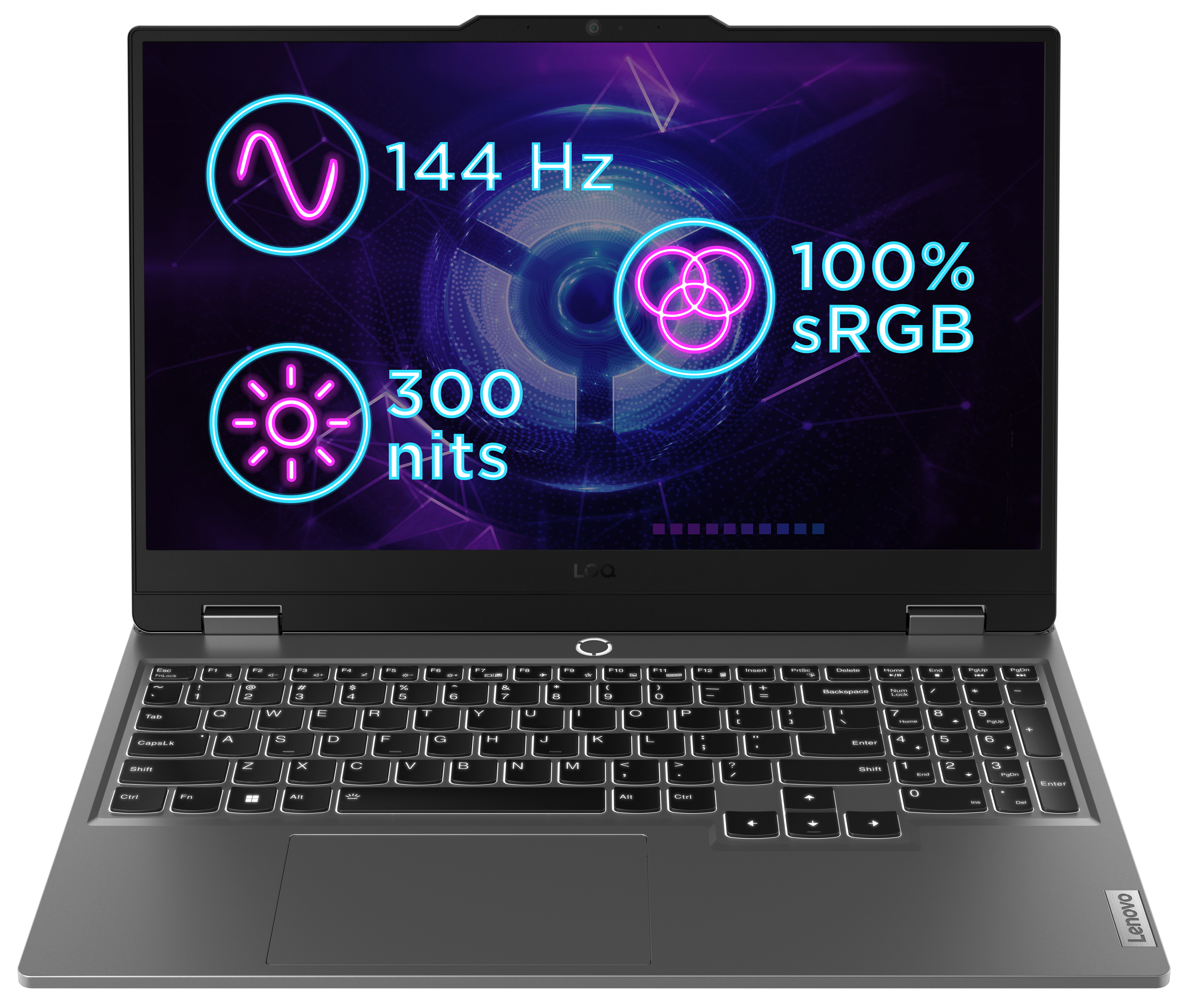 Lenovo LOQ 15IRX9 i5-13450H 16GB 1TB-SSD 15.6"FHD IPS AG RTX4060-8GB DOS Luna Grey0 
