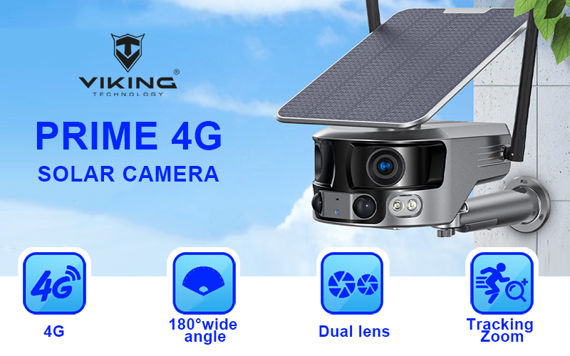Solárna kamera Viking PRIME-4G/ 18000mAh/ farebné nočné videnie/ IP66/ aplikácia/ Android/ iOS1 