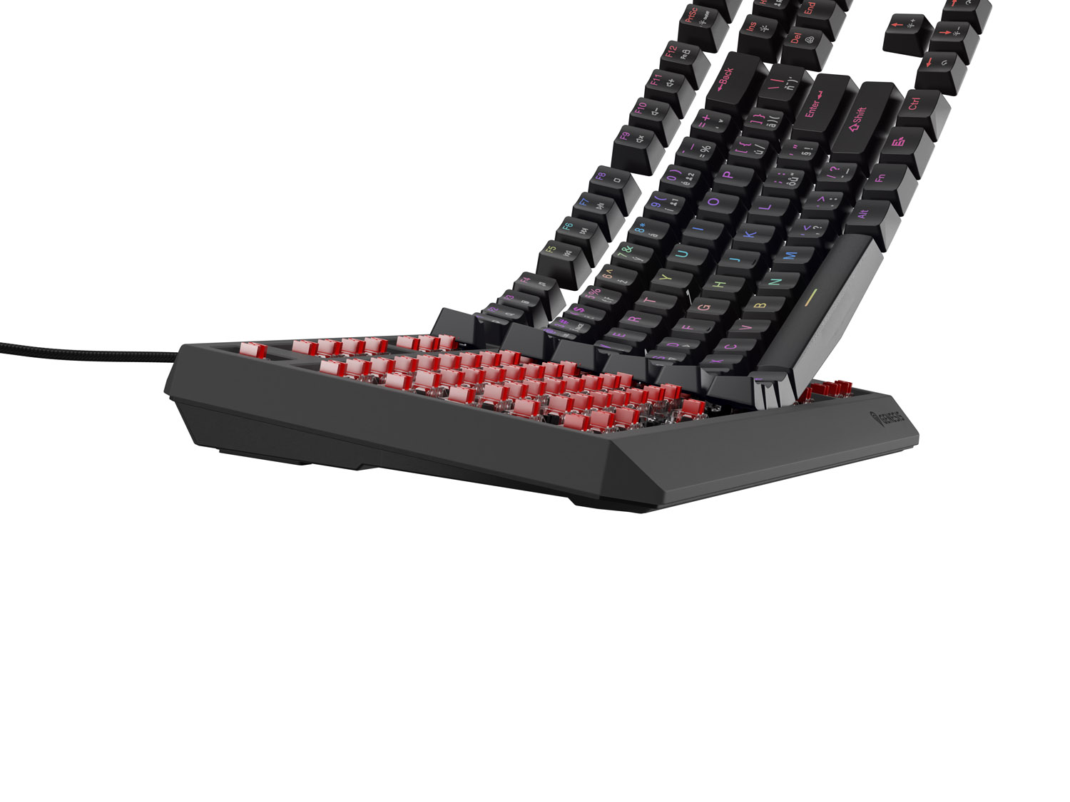 Herná klávesnica Genesis THOR 230/ TKL/ RGB/ Outemu Red/ Drôtové USB-A/ CZ- SK layout/ Čierna8 