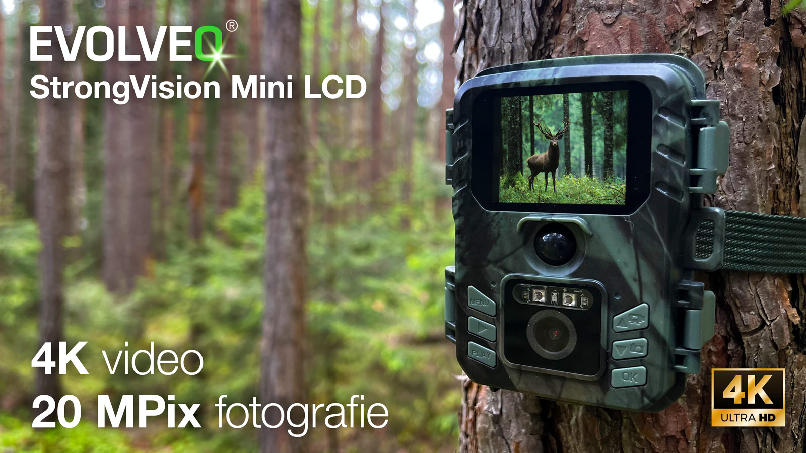 EVOLVEO StrongVision Mini LCD, fotopasca & časozberná kamera8 