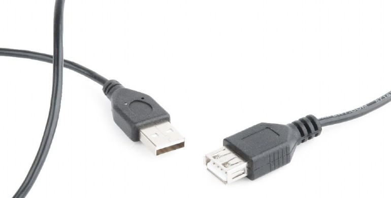 Gembird USB 2.0 extension cable, 0.75 m, black0 