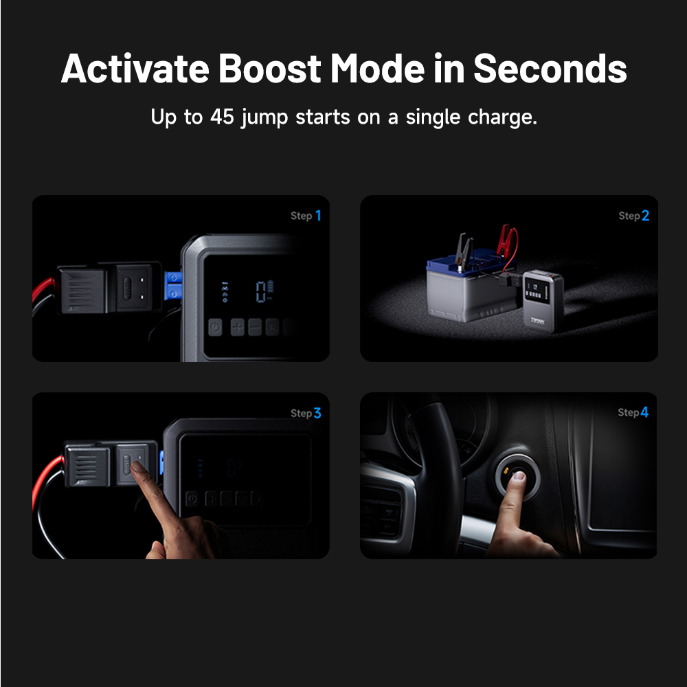 TOPDON Car Jump Starter Jump Surge V1200air/ 10000mAh/ 1200A/ 6, 0l benzín/ 4, 5l nafta11 