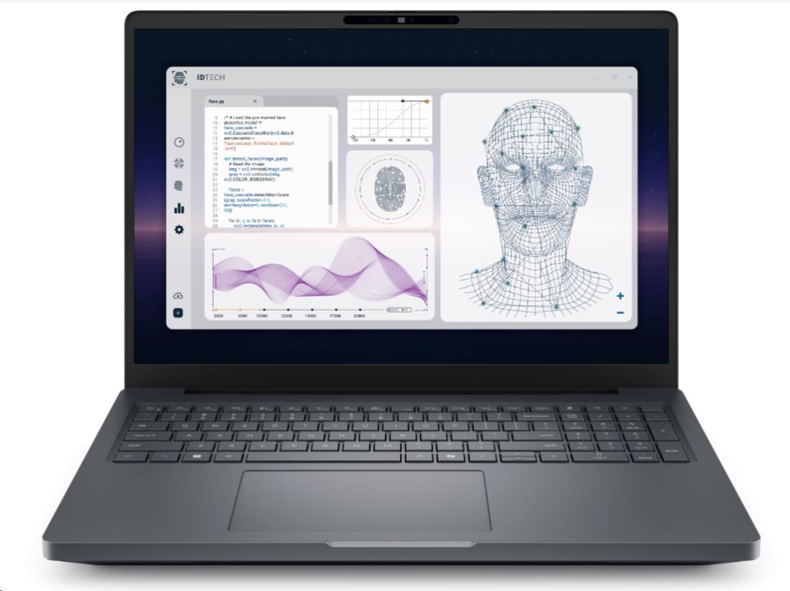 DELL NTB Pro Max Plus 16 MB16250/ U7-265HX/ 32GB/ 1TSSD/ 16" FHD+/ IR Cam/ NVI RTX 2000/ 280W Type-C/ WLAN/ Bck Kb/ W11P/ 3Y PS NBD0 