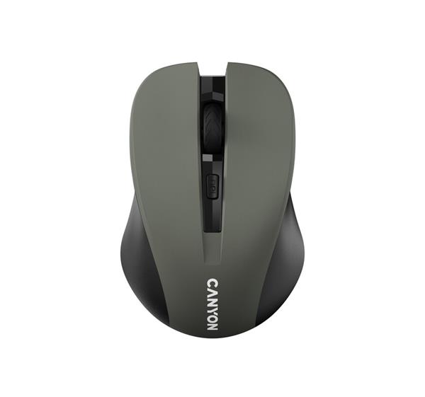 Canyon OnClick W01, Wireless optická myš USB, 800/1000/1200 dpi, šedo-čierna0 