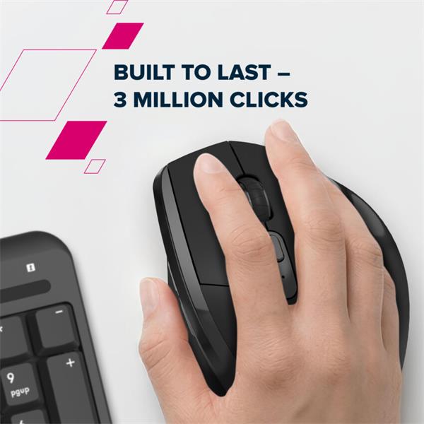 Canyon OnClick 17, ergonomická bezdrôtová optická myš pre pravákov, USB prijímač, 6 tlačidiel, 800/1200/1600 DPI, čierna21 