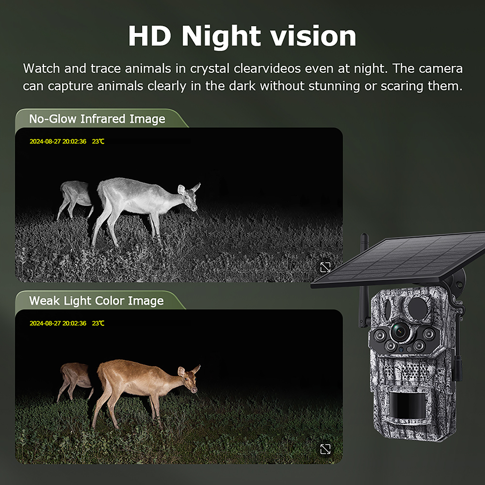 Solárna kamera Viking HDs05 4G/ 2304x1296/ PIR detekcia/ pohybový senzor/ 7800mAh2 