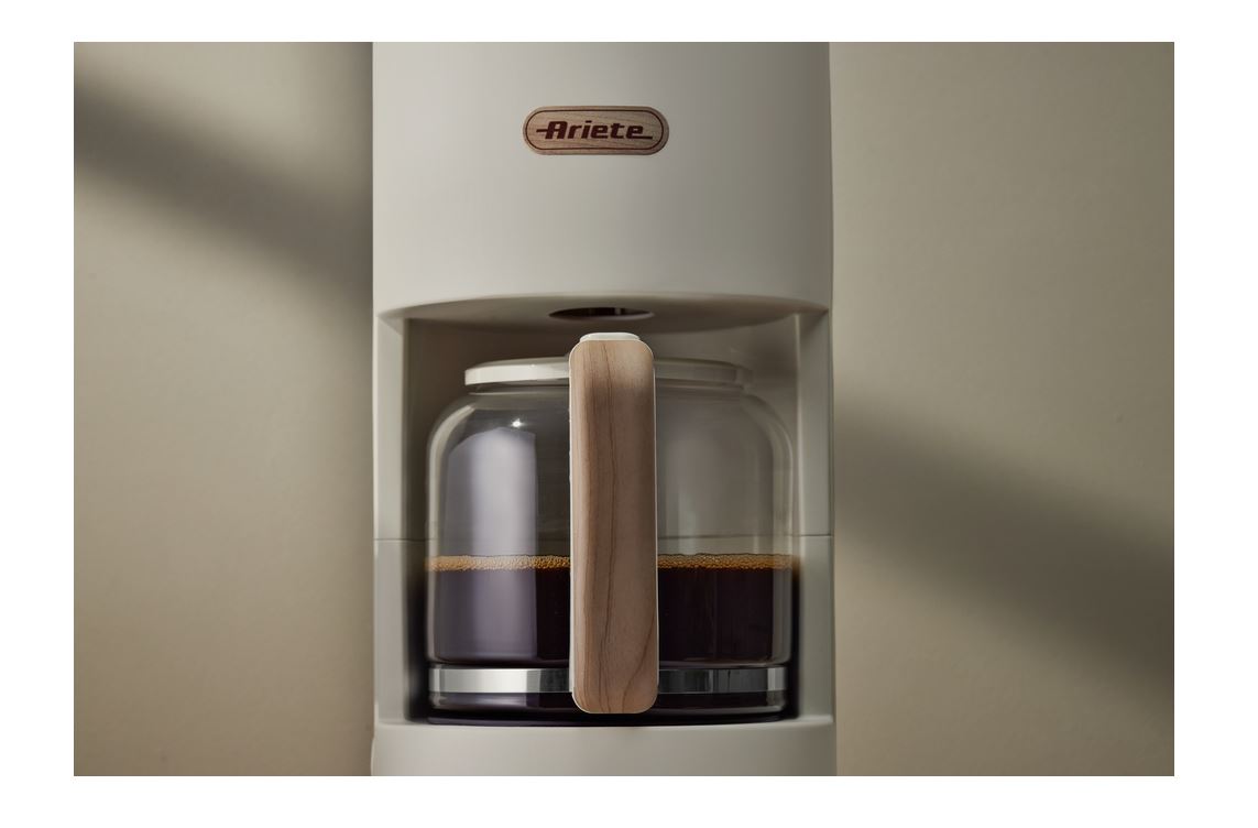 Ariete Breakfast Wood Drip Coffee Machine 1394/06, krémový0 