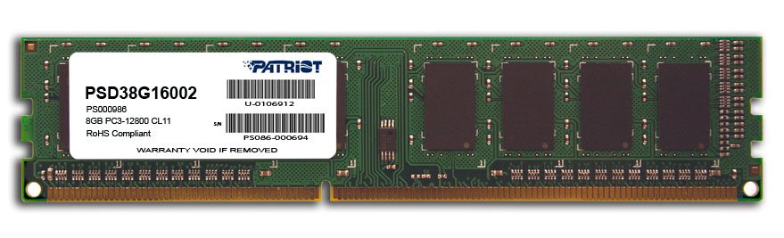 Patriot/ DDR3/ 8GB/ 1600MHz/ CL11/ 1x8GB0 