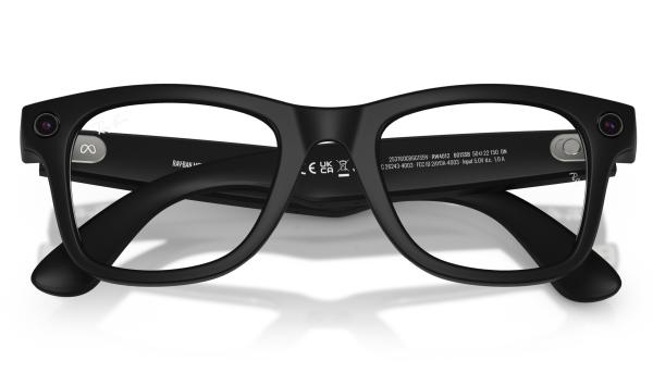 Meta Ray-Ban Gen2 Wayfarer, Matte Black, Clear4