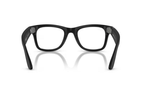 Meta Ray-Ban Gen2 Wayfarer, Matte Black, Clear (Large)4