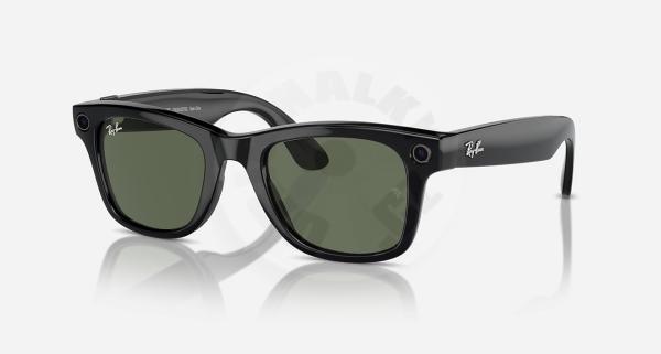 Meta Ray-Ban Gen1 Wayfarer - Matte Black/ Clear to Graphite Green Transitions
