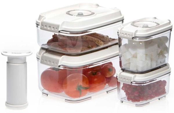 Set vákuových dóz 157530, biela1