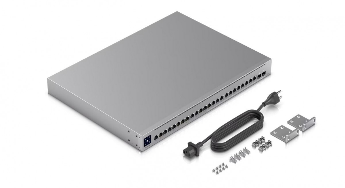 Ubiquiti UniFi switch Gen2 USW-Enterprise-24-PoE  Layer3  12x 2,5Gbps + 12x 1Gbps + 2x SFP+   POE/POE+ (400W)7 