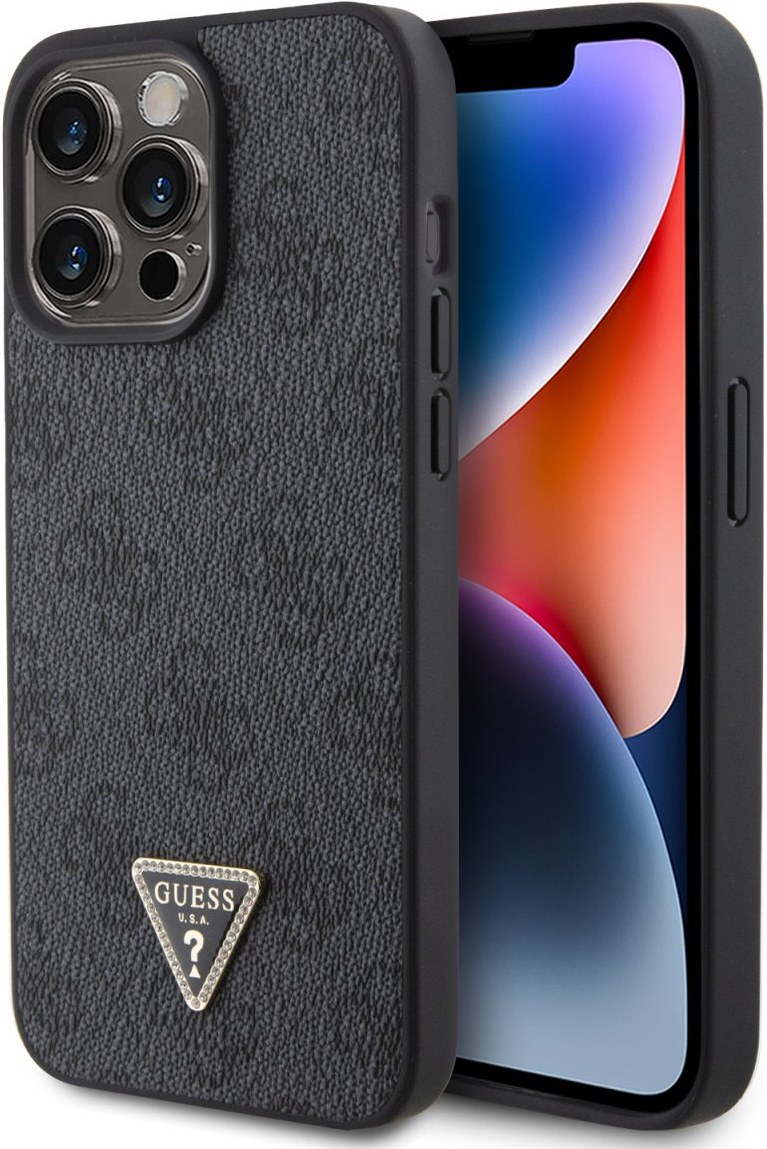 Puzdro iPhone 15 Pro Guess zadný kryt čierny0 