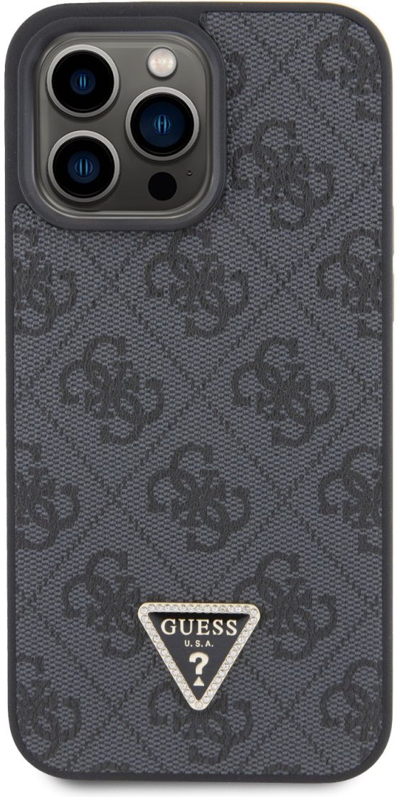 Puzdro iPhone 15 Pro Guess zadný kryt čierny1 