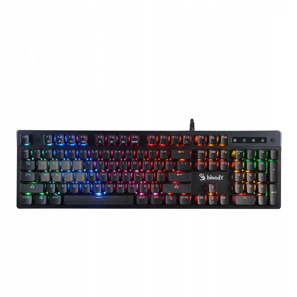 A4tech Bloody Klávesnice B500N,  herní klávesnice,  mechanická,  drátová,  Mecha-Like Switch,  CZ/ SK,  Černá0 