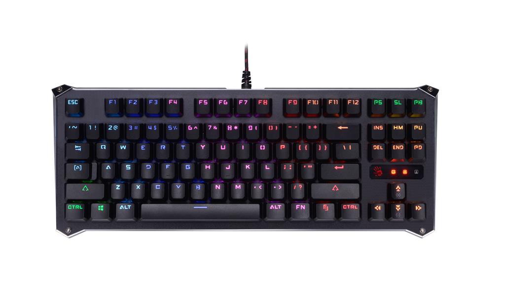 A4tech Bloody Klávesnice B930,  herní klávesnice,  mechanická,  drátová,  Orange Switch,  CZ/ SK,  Černá3 