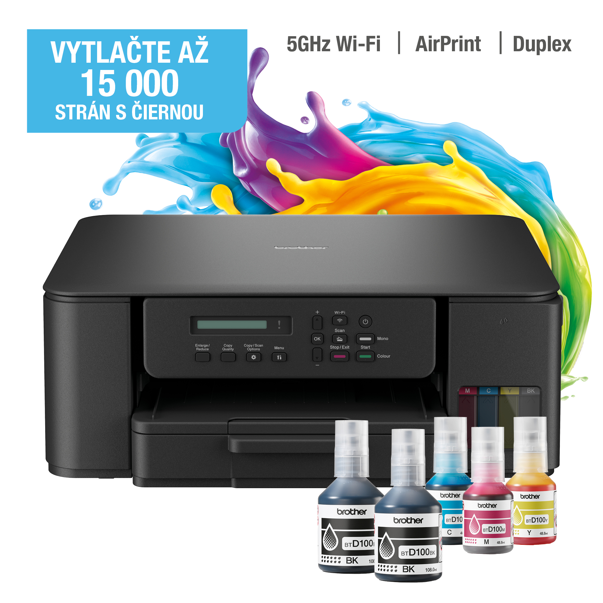 Brother/ DCP-T530DW/ MF/ Ink/ A4/ WiFi/ USB0 
